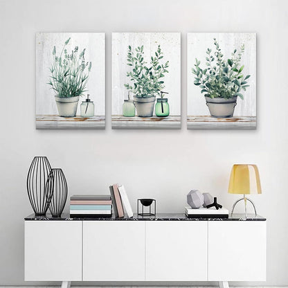 MHARTK66 Wall Art for Living Room Modern Wall Decor for Bedroom Office Decor Abstract Mountain Forest Landscapes Ink Painting 3 Piece Framed Canvas Art Prints Ready to Hang Wall Pictures Home Decor
