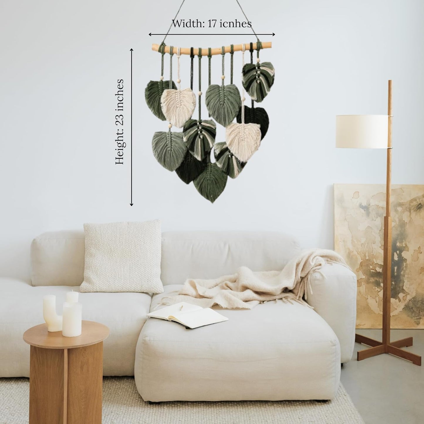 Boho Wall Decor - Large Macrame Wall Hanging - Boho Bedroom Decor - Tapestry for Bedroom - 31x39 inches
