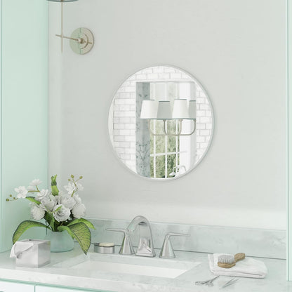Gold Circle Wall Mirror 24 Inch Round Wall Mirror for Entryways, Washrooms, Living Rooms and More (Gold, 24")