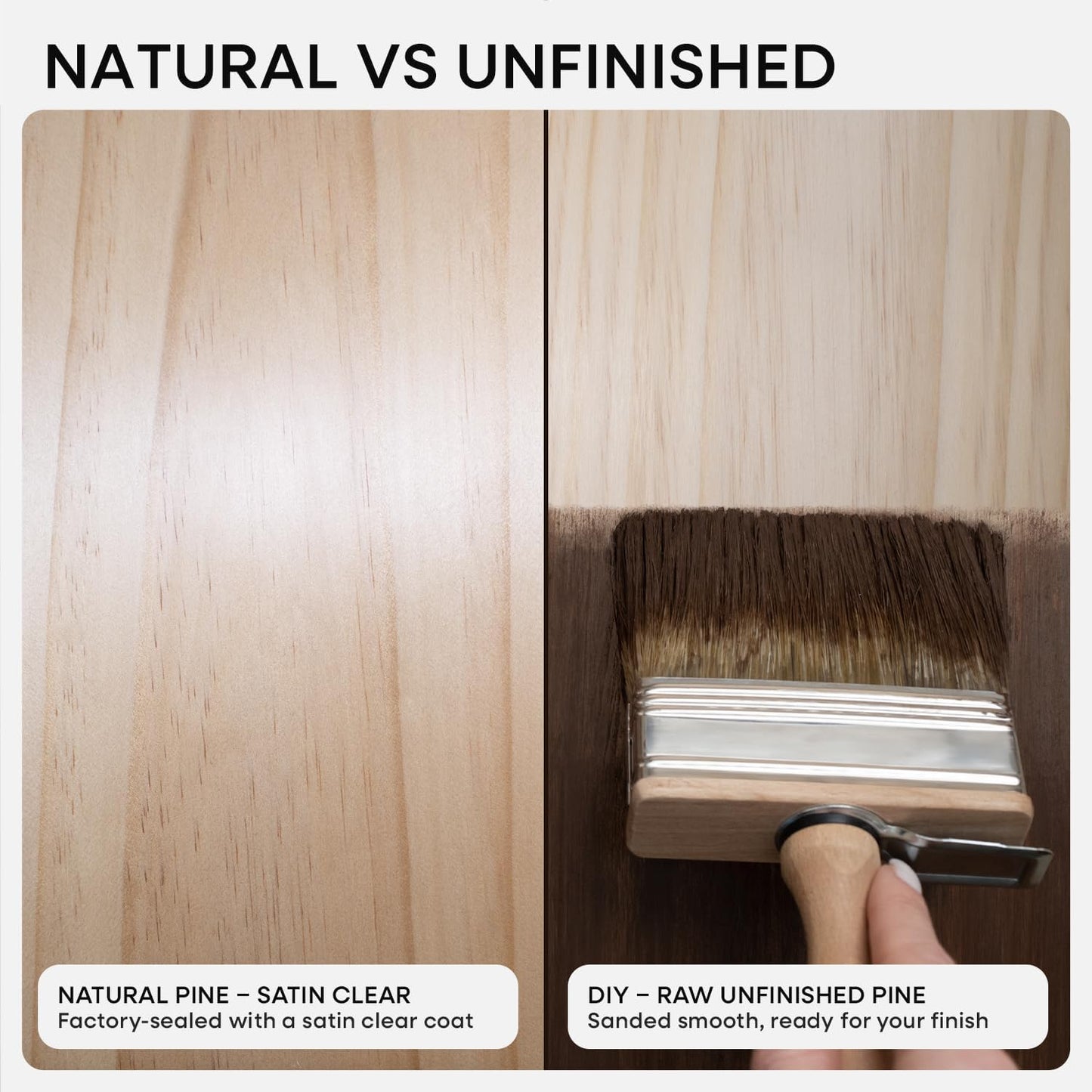 Homeforia 24 inch Natural Floating Shelf, High End Solid Real Wood 24inch Small Floating Shelves for Wall Mounted, Natural Wooden Floating Shelves, Heavy Duty Bracket, 24 X 6.5 X 1.75 in, Set of 2