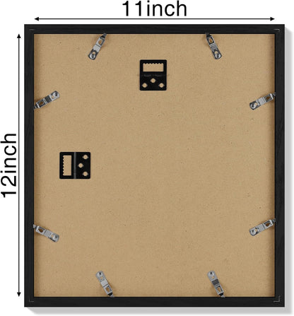 Vittanly 11x14 Picture Frame, Display Pictures 8x10 with Mat or 11x14 without Mat, Photo Frame for Wall Mounting, Black, 1 Pack - Colors A