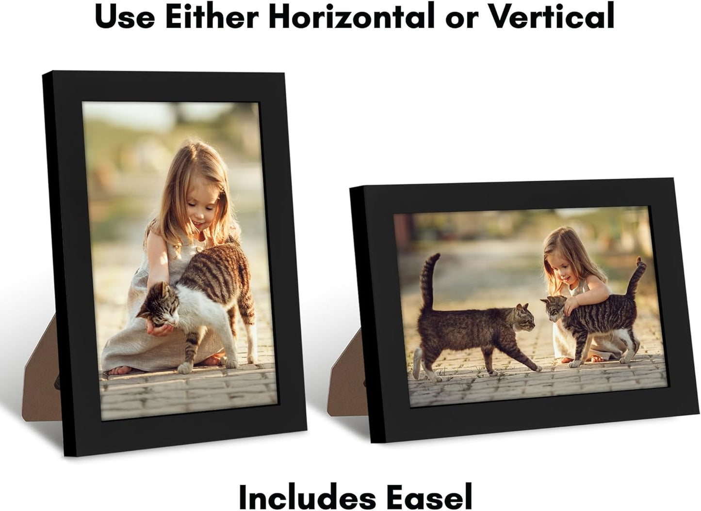 Americanflat 12x18 Poster Frame with Shatter-Resistant Glass - Signature Collection - Gallery-Style Frames Made of Engineered Wood - Photo Frame for Wall Display - Black - Colors B