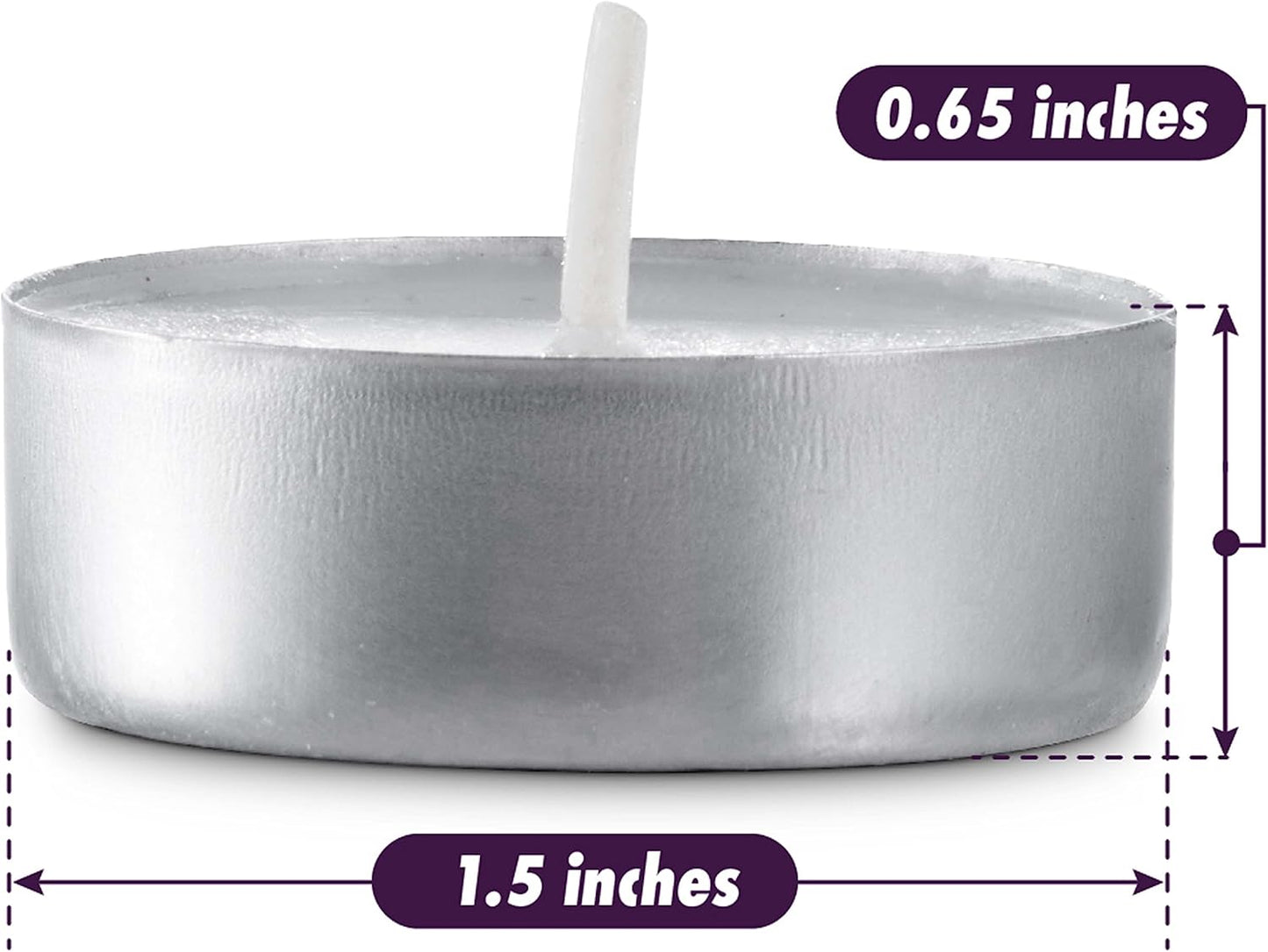 MontoPack Unscented Tea Light Candles 45 Pack | 4 Hours, White, Smokeless, Dripless Small Votive Paraffin Tealights | Long-Lasting for Home, Shabbat, Weddings, Events, Emergencies | Mini Candles Bulk
