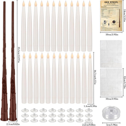 48- Pack of 3 Sizes of LED Flameless Candles.This Candle is Suitable for café, Fancy Restaurant, Bookstore and Other Scenes to Create a Relaxing and Romantic Atmosphere.