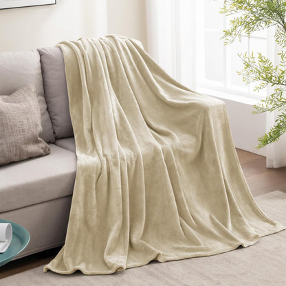 BEDELITE Fleece Blanket Black Throw Blankets for Couch & Bed, Luxury Plush Cozy Fuzzy Blanket 50x60 inches, Super Soft Warm Lightweight Throw Blanket for Travel Camping - Colors B