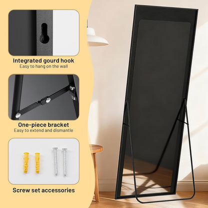 Simple Deluxe Arched Full Length Mirror, 71"x26"Large Floor Mirrors, for Wall Door Bedroom Bathroom Living Room (Gold)