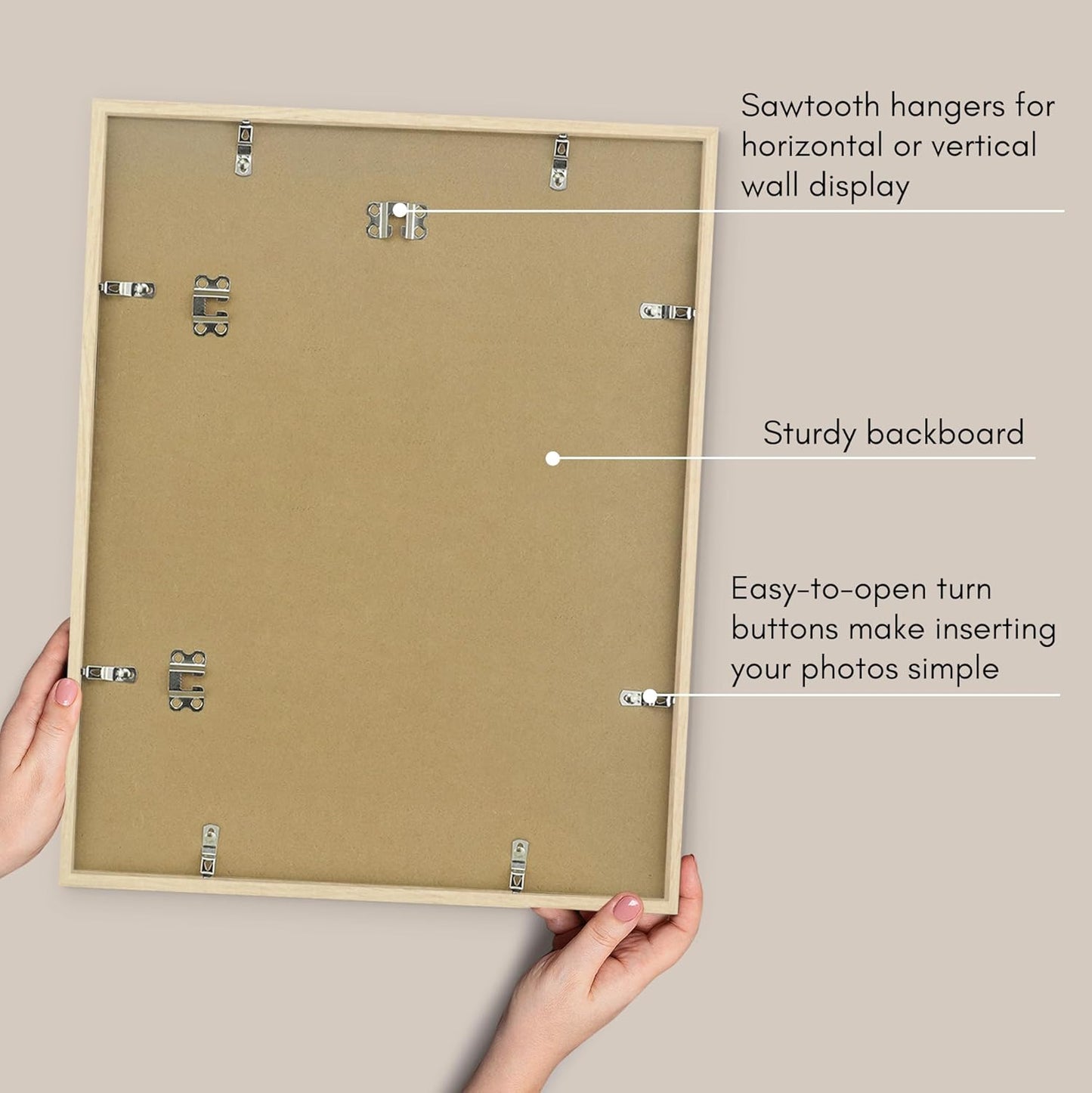 Americanflat 24x36 Poster Frame with Polished Plexiglass - Streamline Collection - Thin Border Picture Frame for Wall Display - Hanging Hardware Included - Black - Colors D