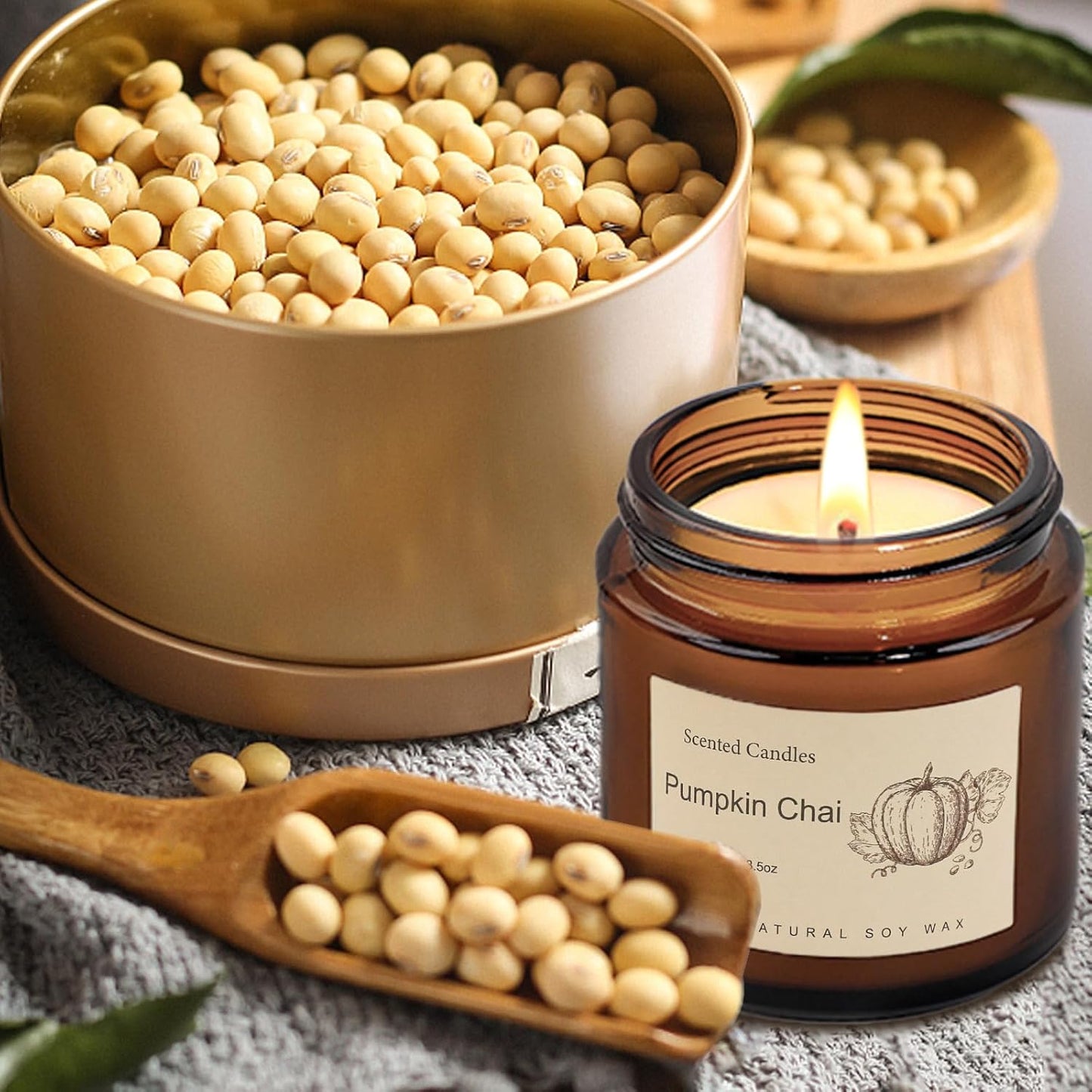 6-Pack Scented Candles for Home, 3.5 Oz Soy Wax Candles Gift Set with Lavender Chamomile & Eucalyptus Mint for Brithday Gifts Women, Mothers Day