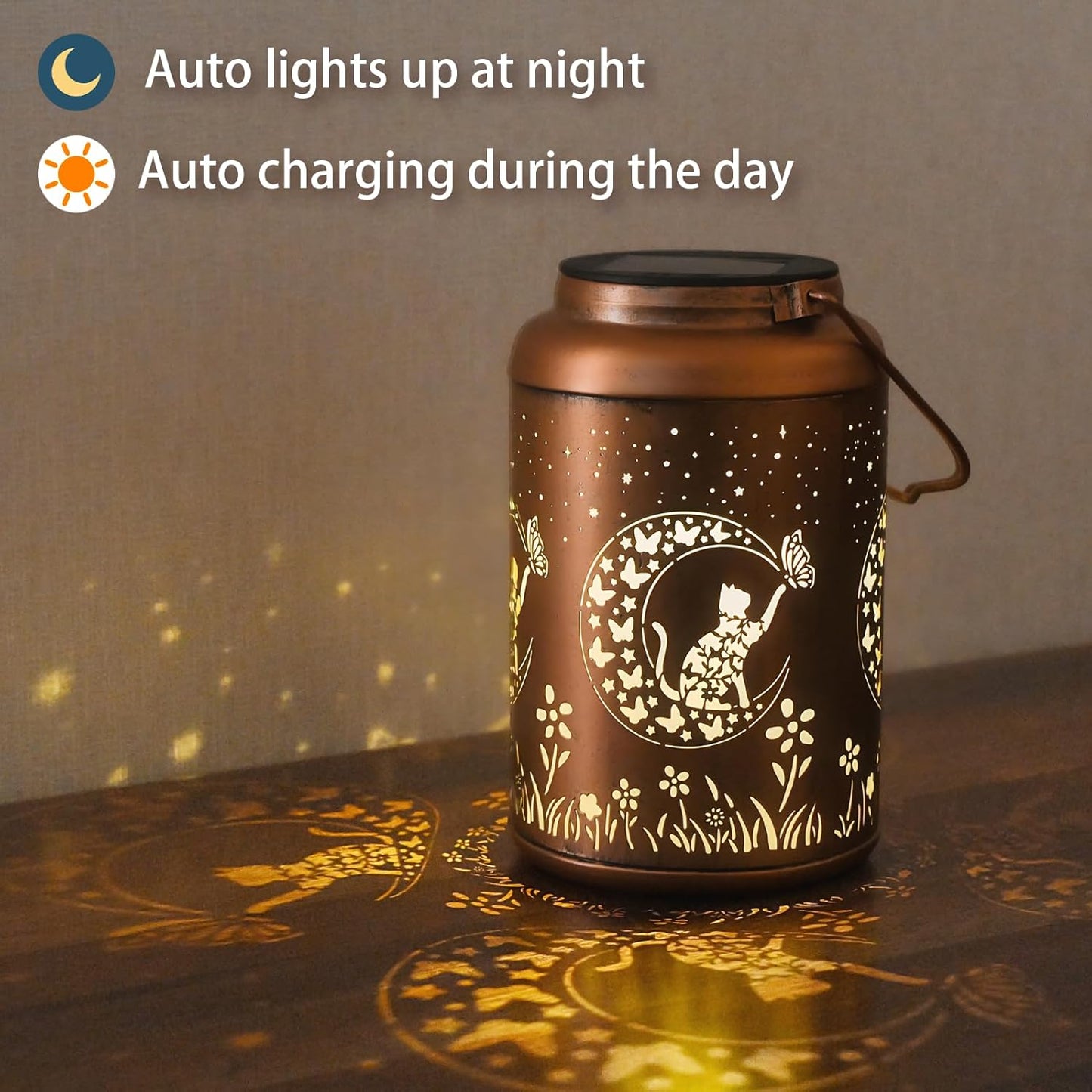 Mothers Day Gifts for Mom Grandma - Birthday Day Gifts for Women, Hummingbird Solar Lantern Outdoor Waterproof, Garden Decor