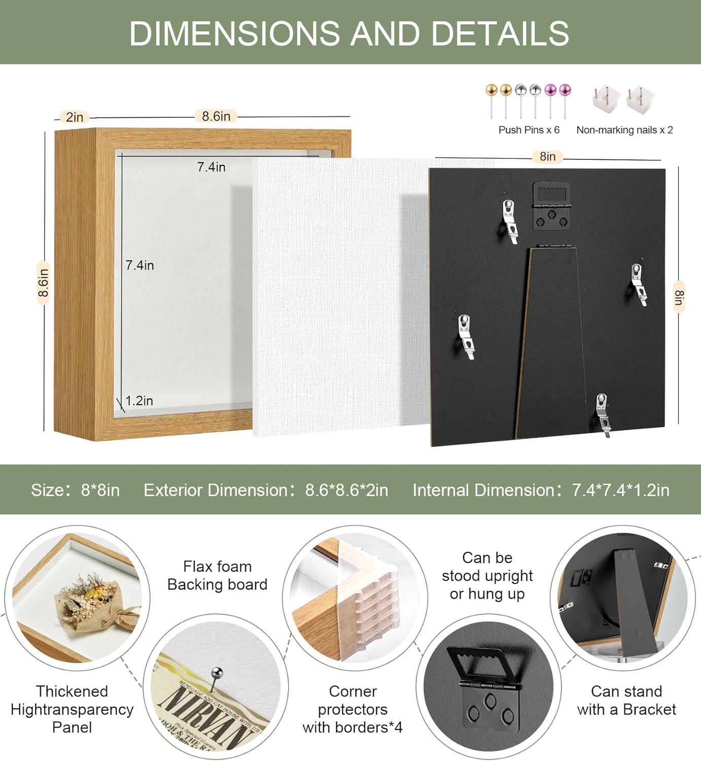 11x14 Shadow Box Display Case Picture Frame with Soft Linen Back, Large Deep Black Shadow Box 11x14 for Flowers Medal Display Case Jersey pet Graduation Memorabilia Baby Ltems Crafts Photos
