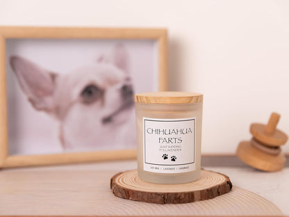 Pug Gifts & Decor, Dog Mom Gifts for Women, Dog Farts Candle, Pet Friendly Lavender Scented Candle