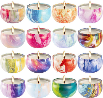 Howemon 24 Pack Scented Candles Set for Home, Relaxing Stress Relief, Aromatherapy - Natural Soy Wax and Fragrance - Gifts for Women, Mom, Best Friend, Wife, Birthday