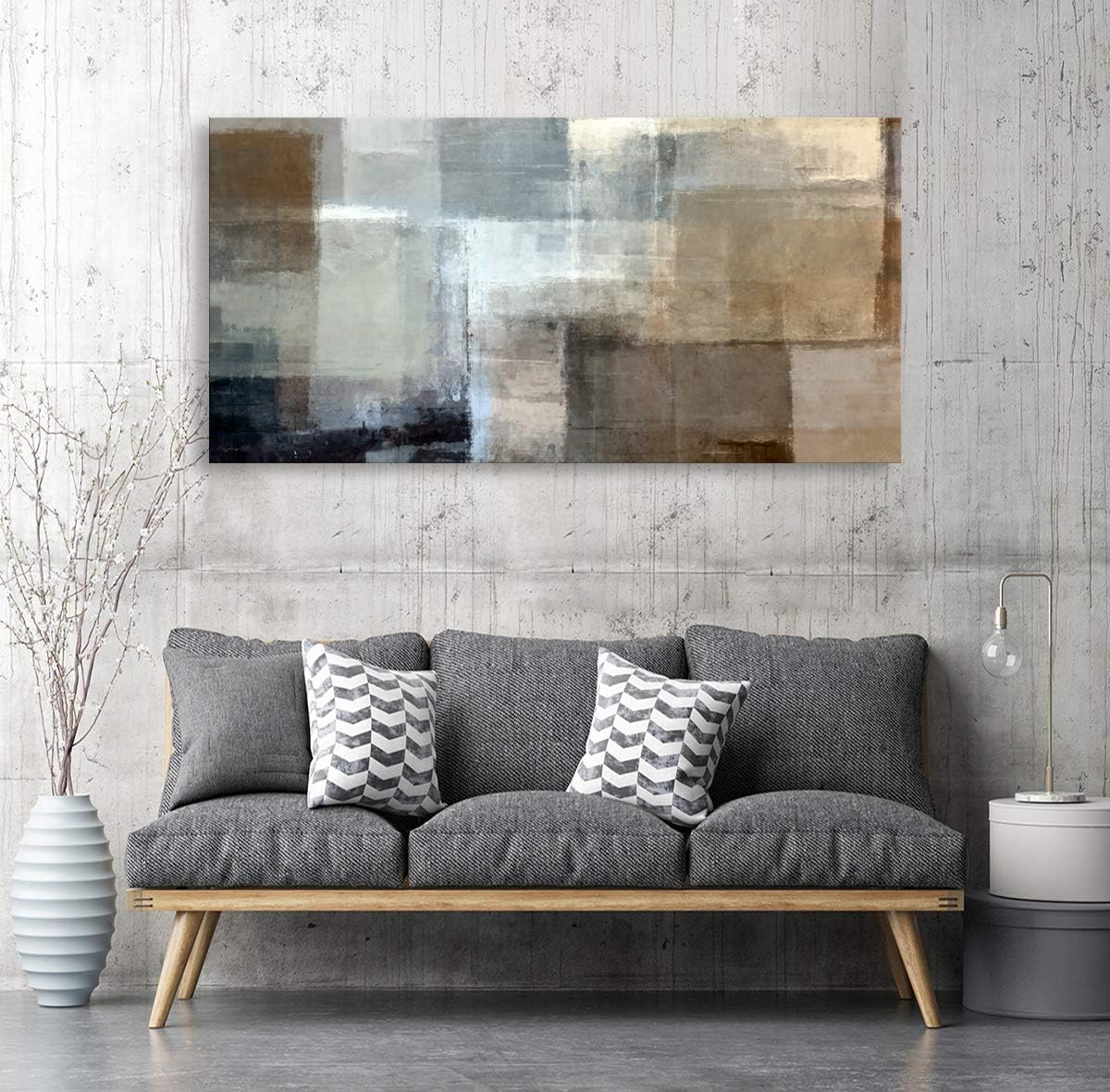 Baisuart S02250 Canvas Prints Wall Art Beach Sunset Ocean Waves Nature Pictures Stretched Canvas Wooden Framed for living Room Bedroom and Office