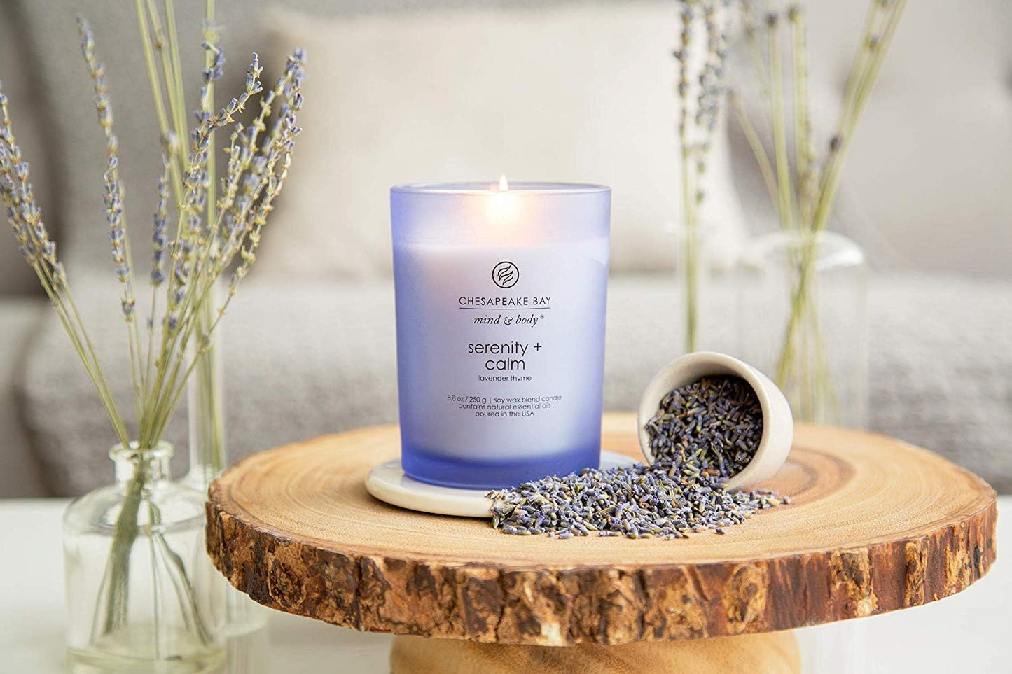 Chesapeake Bay Candle PT40886 Scented Candle Awaken + Invigorate (Lemongrass Eucalyptus) Medium Green Home Décor