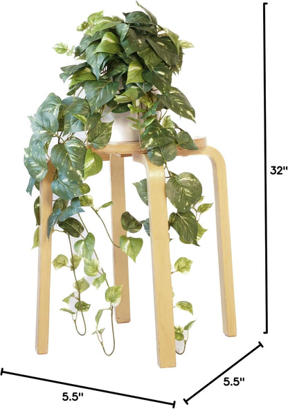 Retrograde 32" Realistic Fake Pothos Ivy Plant for Home Decor Indoor Silk Artificial Plant Large (Light Green)
