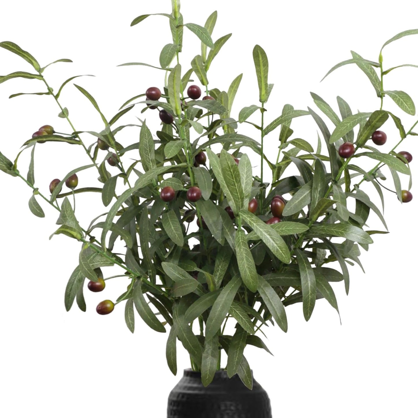 Leftover 6PCS 18Inch Faux Olive Branches for Vase,Artificial Olive Tree Branches,Fake Plants,Greenery Stems,Eucalyptus Stems,Green Leaves for Centerpieces Decoration,Home Decor,Coffee Table Decor