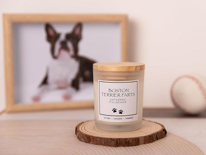 Pug Gifts & Decor, Dog Mom Gifts for Women, Dog Farts Candle, Pet Friendly Lavender Scented Candle