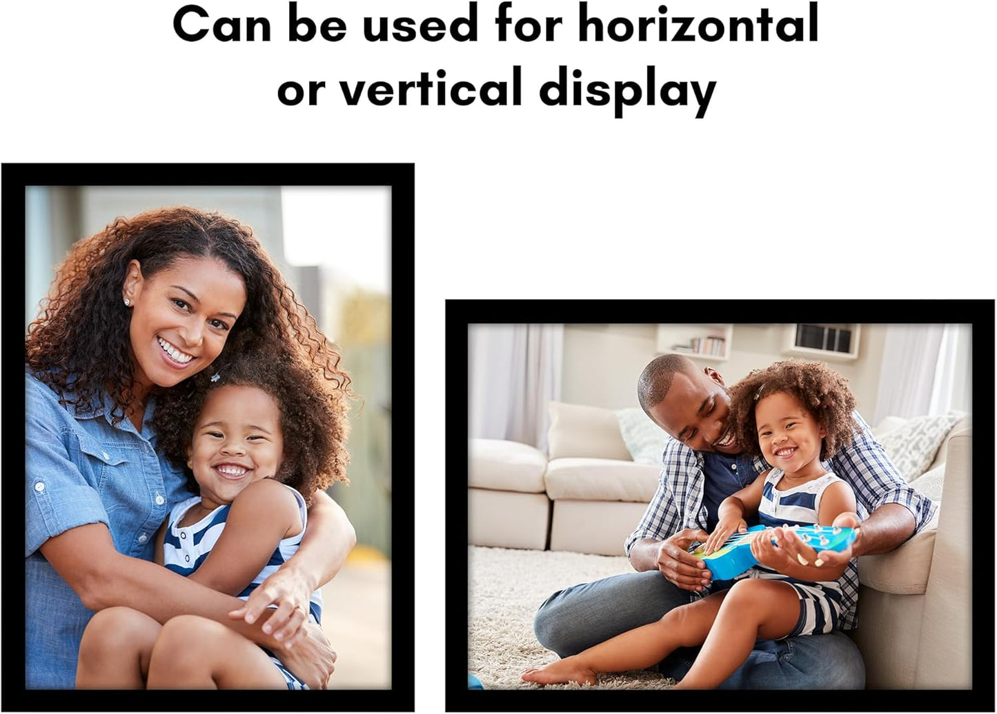 Americanflat 16x20 Picture Frame with Polished Plexiglass - Black Picture Frame - Wide Photo Frames Made of Engineered Wood for Vertical or Horizontal Wall Display - Epic Collection - Black - Colors A