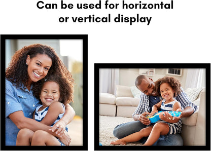 Americanflat 16x20 Picture Frame with Polished Plexiglass - Black Picture Frame - Wide Photo Frames Made of Engineered Wood for Vertical or Horizontal Wall Display - Epic Collection - Black - Colors A