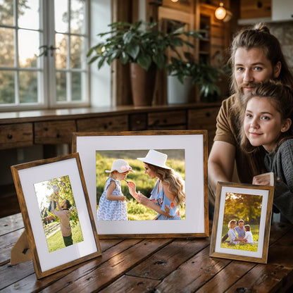 Giftgarden 14 Pack Black Picture Frames Set, 2pcs 11x14 Matted for 8x10, 6pcs 8x10 Matted for 5x7, 6pcs 5x7 Matted for 4x6, Gallery Frame Collage for Wall or Tabletop Display