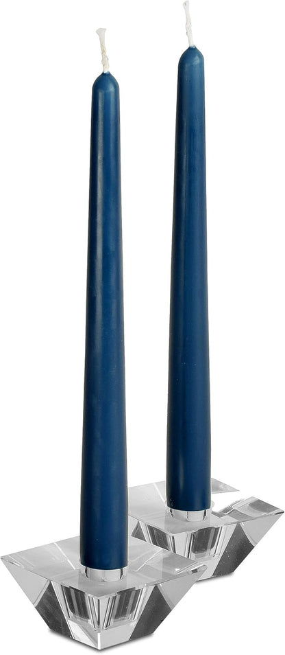Hyoola Tall Taper Candles - 10 Inch Metallic Gold Unscented Dripless Taper Candles - 8 Hour Burn Time - 4 Pack
