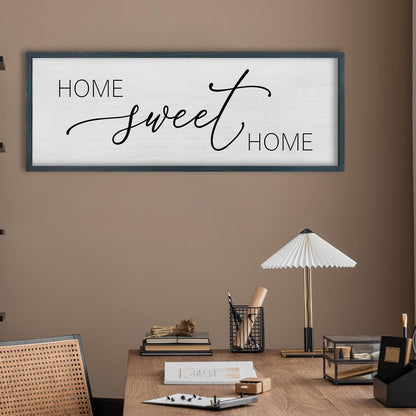 FZMHASLWW Gather Sign Wall Decor 32"×12" Large Wooden Framed for Dining Room Simple Home Kitchen Hanging Art (Wood)