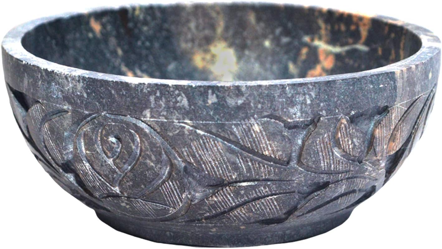 Nirvana Class - Soapstone Scrying and Smudge Bowl (Scrying - Bowls & Mirrors) (4 Inch) From India