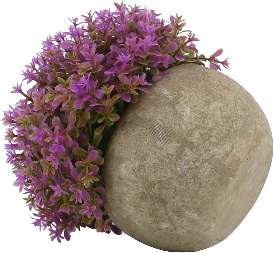 Ogrmar Mini Plastic Faux Plants in Pot/Small Topiary Shrubs Fake Greenery for Bathroom, House Decorations (Green Grass)