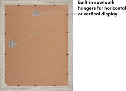 Americanflat 4x6 Collage Picture Frame with Shatter-Resistant Glass - Fits Five 4x6 Photos or Use as One 11x14 Picture Frame - Signature Collection - Collage Frames for Wall Display - Black