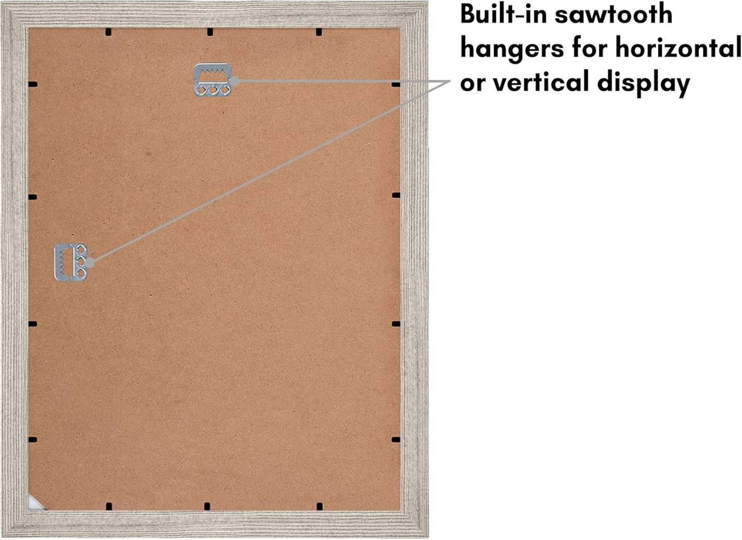 Americanflat 11x14 Picture Frame with Shatter-Resistant Glass - Use as 5x7 Frame with Mat or Display 11x14 Photo Without Mat - Signature Collection - Picture Frames for Wall Display - Black