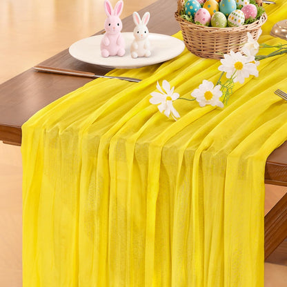 Socomi 3pcs Sage Green Cheesecloth Table Runner Summer Boho Rustic Gauze 120 inch 10FT Cheese Cloth Sheer Runner for Wedding Party Baby Shower Home Decor Holiday Decorations