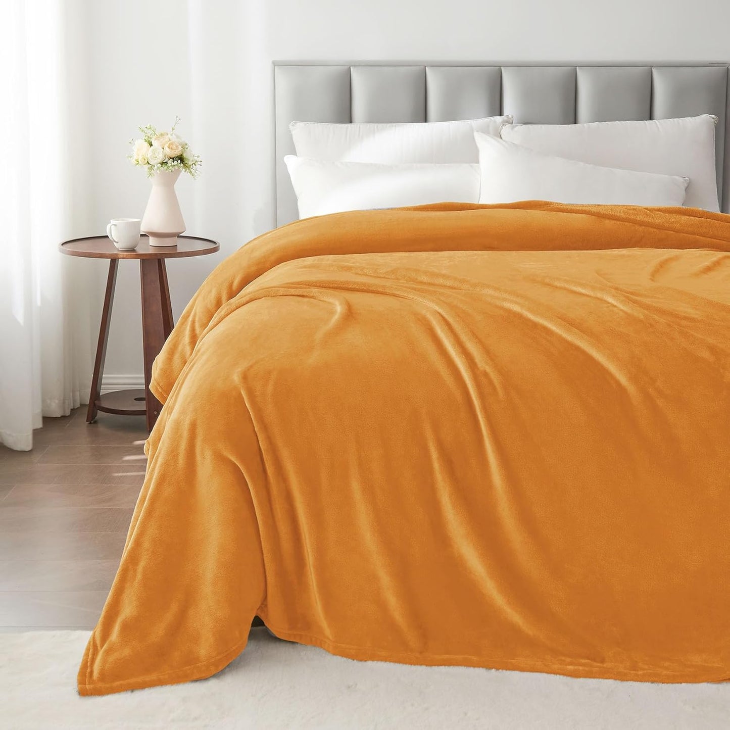 BEDELITE Fleece Blanket Black Throw Blankets for Couch & Bed, Luxury Plush Cozy Fuzzy Blanket 50x60 inches, Super Soft Warm Lightweight Throw Blanket for Travel Camping - Colors A