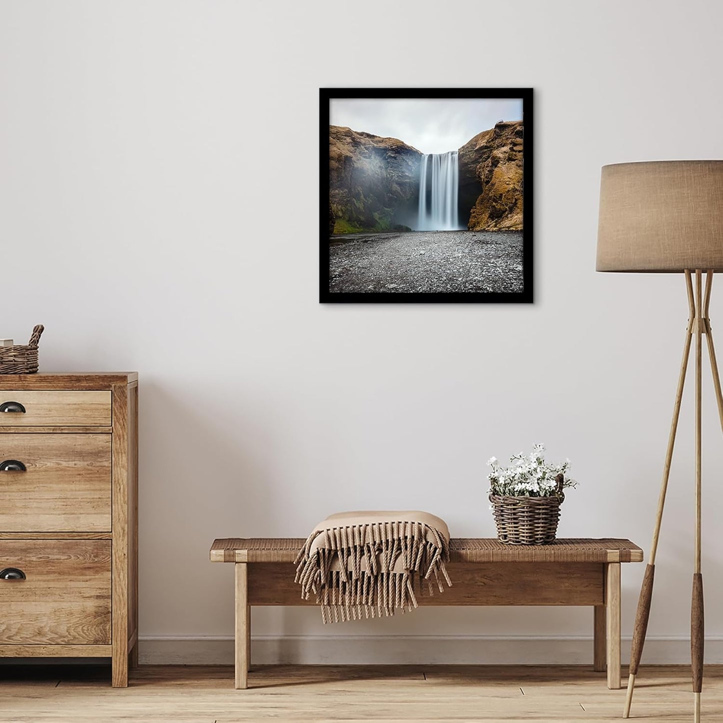 Americanflat 16x20 Picture Frame with Polished Plexiglass - Black Picture Frame - Wide Photo Frames Made of Engineered Wood for Vertical or Horizontal Wall Display - Epic Collection - Black - Colors C