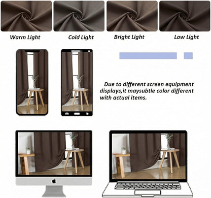 Simplebrand Ava Sage Green Blackout Curtains for Bedroom 63 Inch Length 2 Panels Set, Solid Thermal Insulated Energy Saving Rod Pocket Window Treatment Curtains Blackout Drapes, W40 x L63 Inch, Sage - Colors C