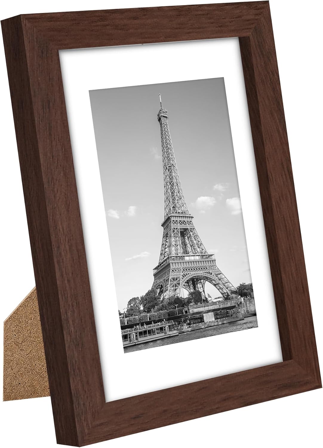 upsimples 5x7 Picture Frame Set of 10, Display Pictures 4x6 with Mat or 5x7 Without, Multi Photo Frames Collage for Wall or Tabletop Display, Black