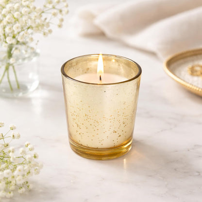 48-Pack Clear Glass Votive Candles – 10–12 Hour Long Burn, Unscented, Ivory, Bulk Set for Weddings, Events & Table Centerpieces – Hosley