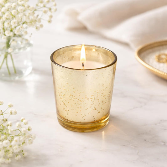48-Pack Clear Glass Votive Candles – 10–12 Hour Long Burn, Unscented, Ivory, Bulk Set for Weddings, Events & Table Centerpieces – Hosley
