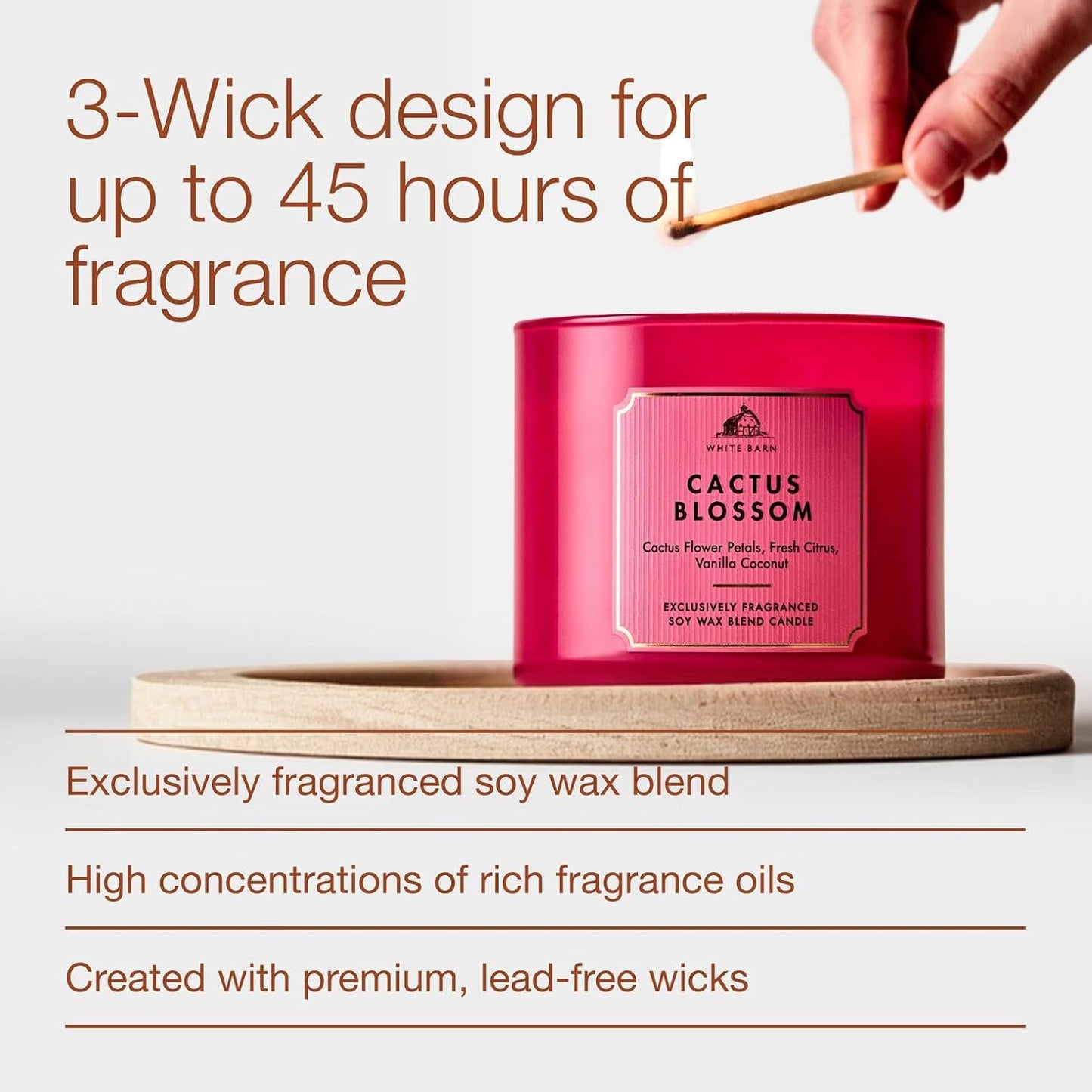 Bath & Body Works Mahogany Teakwood Intense 3-Wick Candle - Scented Candle for At-Home Use - Long-Lasting, Room-Filling Fragrance - High Fragrance Oil Concentration - Soy Wax Blend
