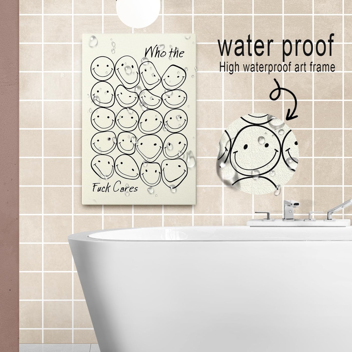 DIHSIEG 12x16 Canvas Wall Art funny bathroom wall art Print Poster Vintage Poster Frameless Floral Can be hung on the Wall Heal Your Heart poster Wall Art Canvas