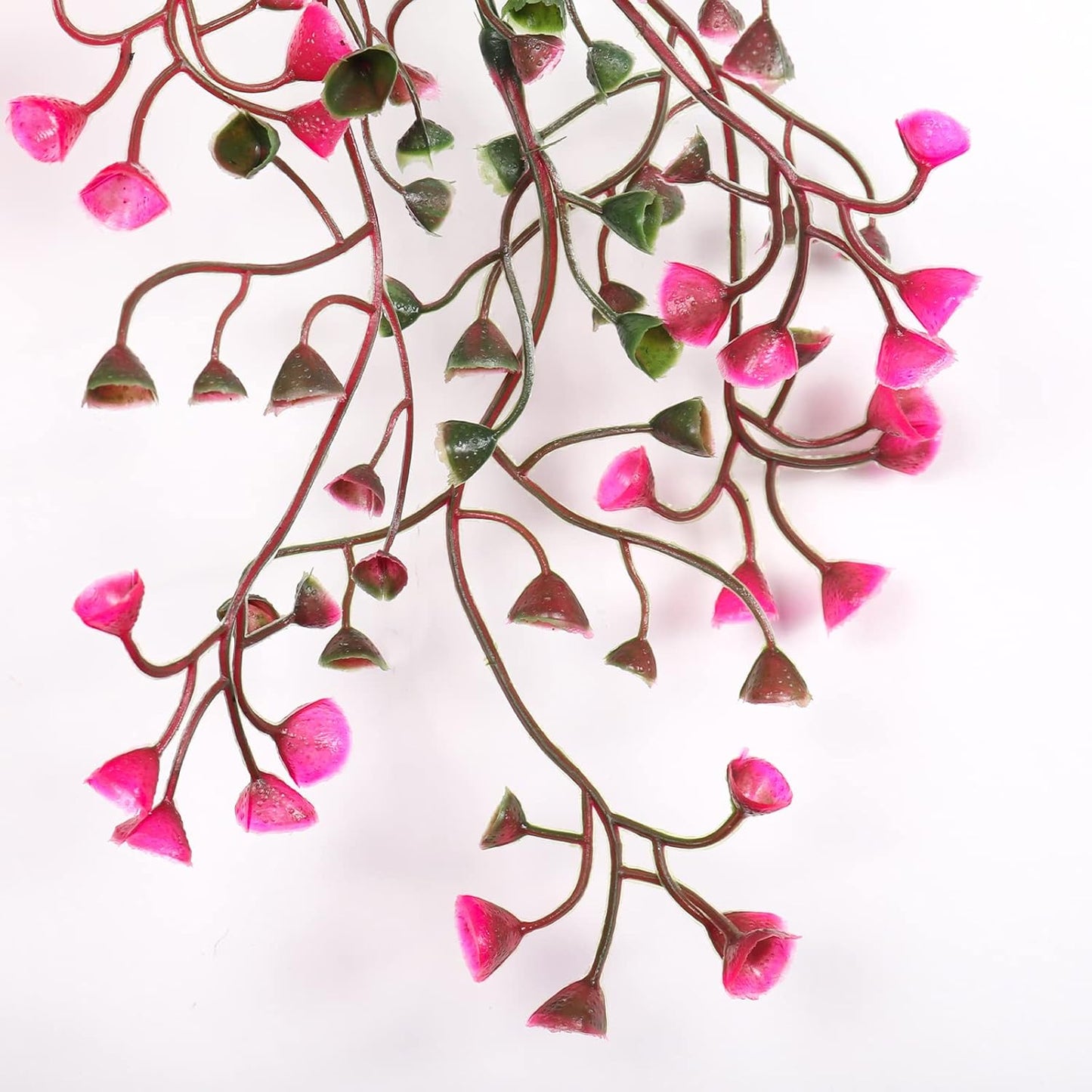 RECUTMS Fake Hanging Plants Artificial Ferns for Outdoor Hanging Faux Plants Vine Ivy Faux Fern Hanging Vines Wall Plants for Home Garden Party Wedding Decor (White 4P)