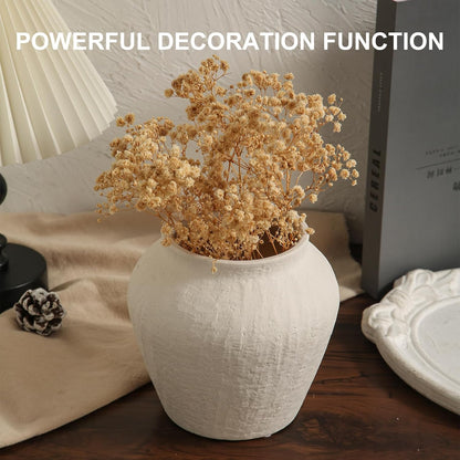 Rustic Vases for Home Decor. Ceramic Vase for Dining Table Decor. Terracotta Decorative Vase 6.1IN. ZSHLXM
