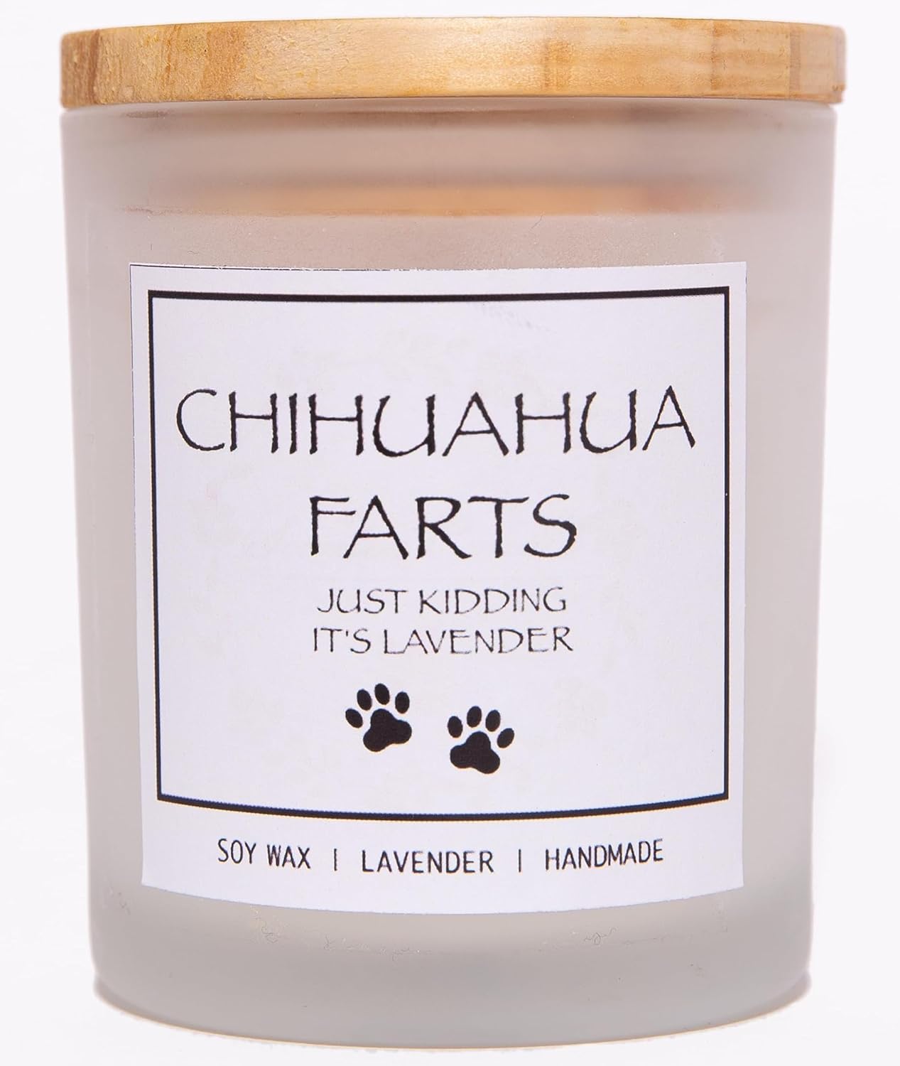 Pug Gifts & Decor, Dog Mom Gifts for Women, Dog Farts Candle, Pet Friendly Lavender Scented Candle