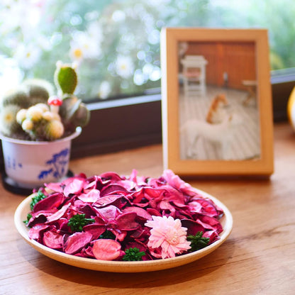 Spring Potpourri Bags,Vanilla Scented Potpourri Bowl Fillers,Dried Flowers,Home Fragrance Sachet of Petal, Vase Decor (White Caramel)-Mini