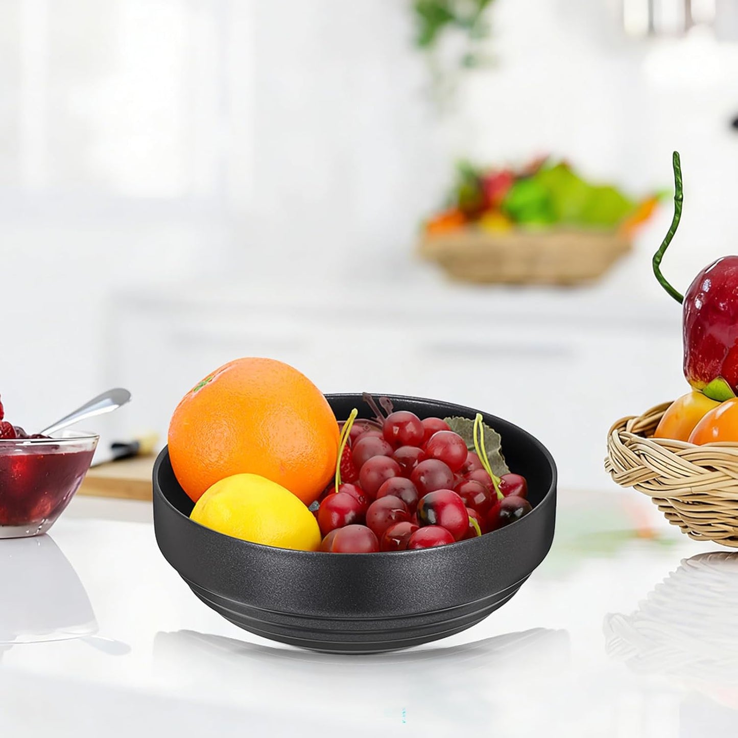 Key Bowl for Entryway Table Decorative Key Dish for Organizing Tabletop Catch All Bowl Gold Fruit Bowls for Kitchen Counter, Coffee Table,7.4 Inches