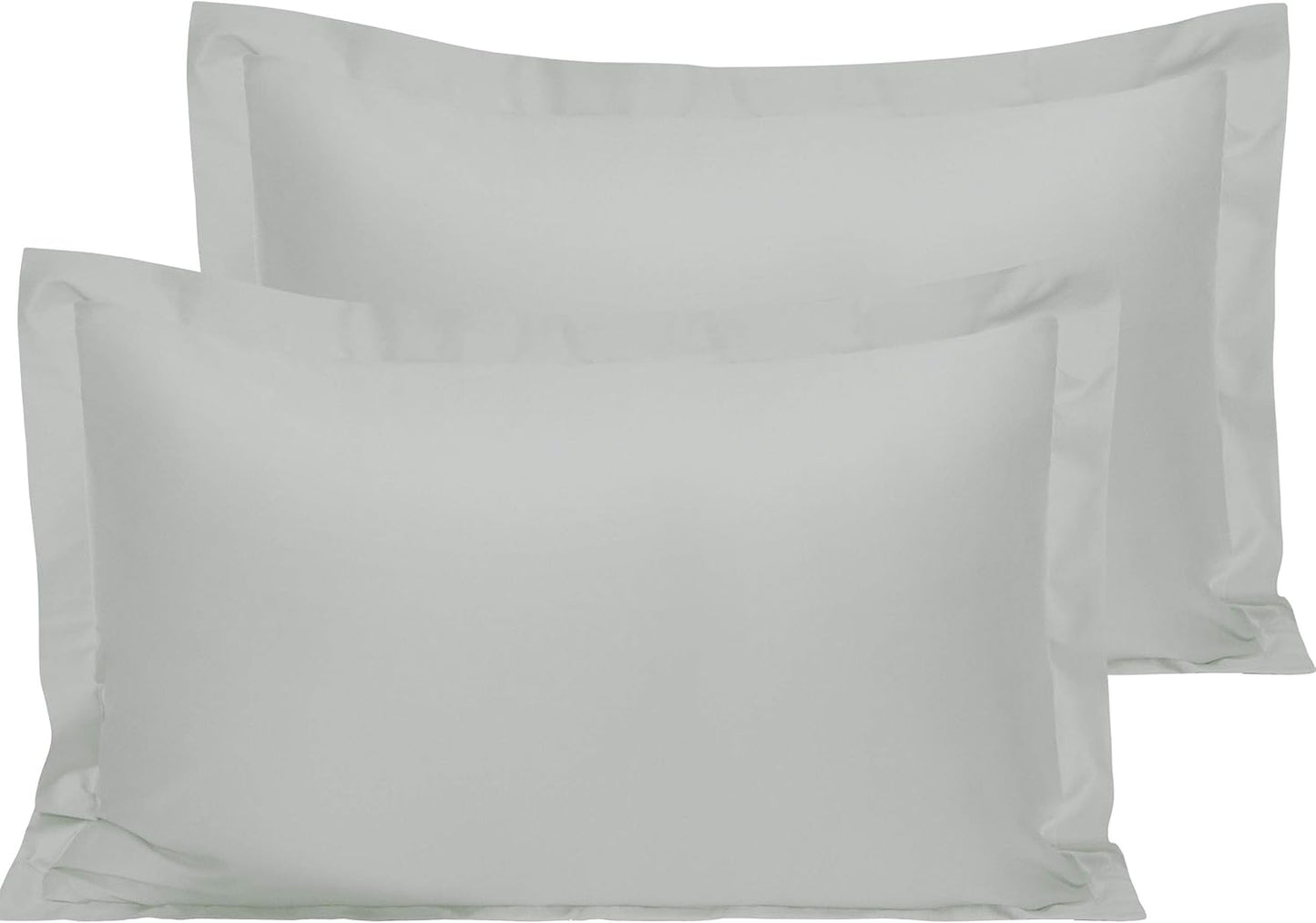 NTBAY Cotton 26x26 Euro Sham Covers - 500 Thread Count Egyptian Cotton Euro Pillow Covers, 2 Pack Super Soft and Breathable 26x26 Pillow Covers, Square Pillow Cases, White