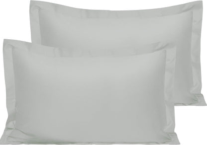 NTBAY Cotton 26x26 Euro Sham Covers - 500 Thread Count Egyptian Cotton Euro Pillow Covers, 2 Pack Super Soft and Breathable 26x26 Pillow Covers, Square Pillow Cases, White