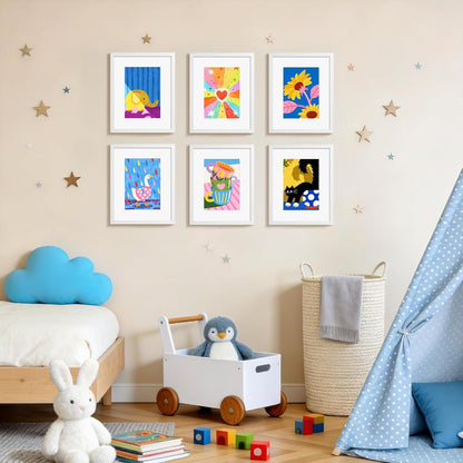 HappyHapi 4x6 Picture Frames Set of 10, Tabletop or Wall Display Pictures 3.5x5 with Mat or 4x6 Without, Multi Photo Frames Collage (Black)