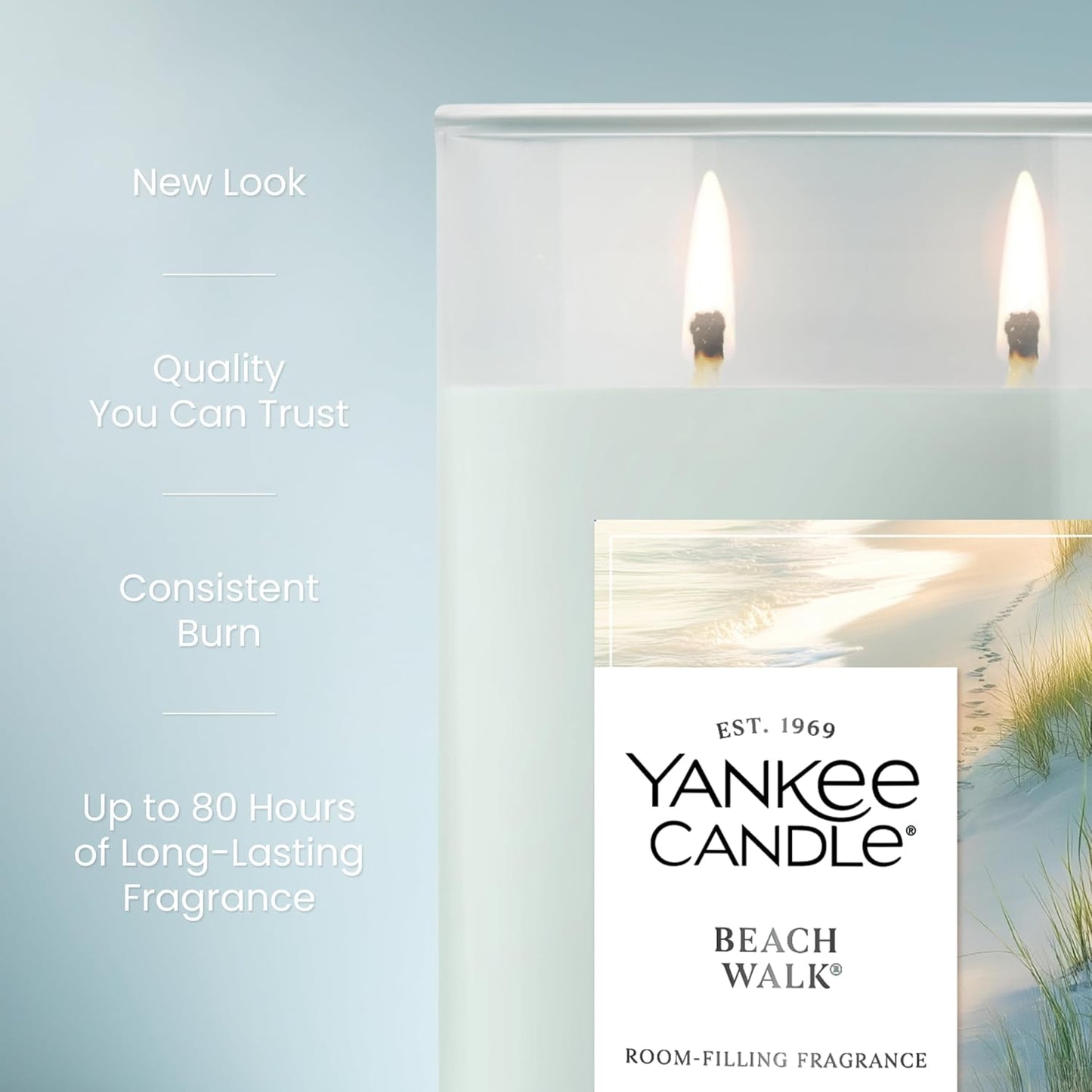 Yankee Candle Large Tumbler Scented Candle with up to 80 Hour Burn Time, Premium Plant Wax Blend for Consistent Burn, 20 oz Tumbler Candle with Room Filling Fragrance, Midsummer's Night