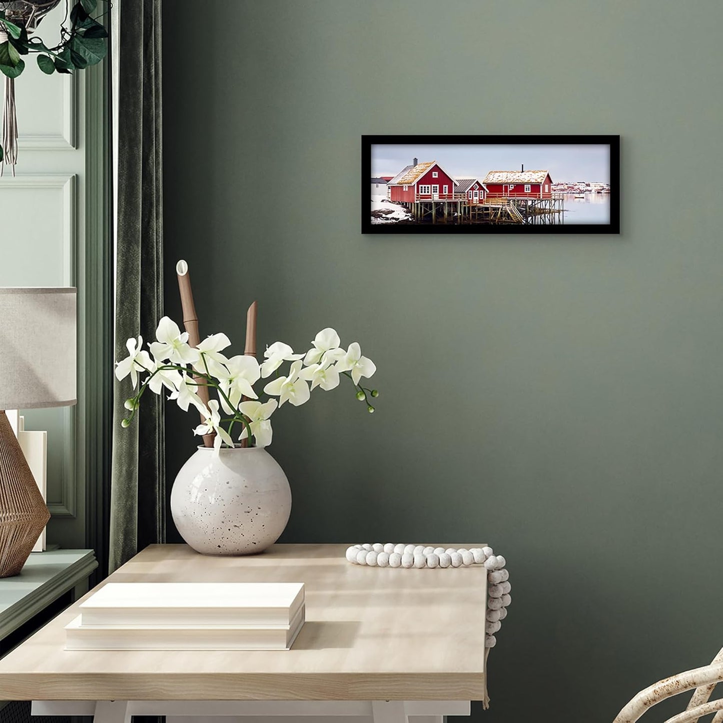 Americanflat 12x18 Poster Frame with Shatter-Resistant Glass - Signature Collection - Gallery-Style Frames Made of Engineered Wood - Photo Frame for Wall Display - Black - Colors C