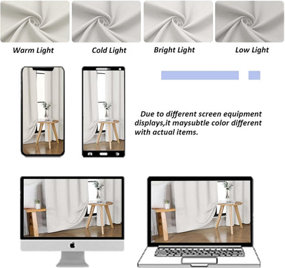 Simplebrand Ava Sage Green Blackout Curtains for Bedroom 63 Inch Length 2 Panels Set, Solid Thermal Insulated Energy Saving Rod Pocket Window Treatment Curtains Blackout Drapes, W40 x L63 Inch, Sage - Colors A